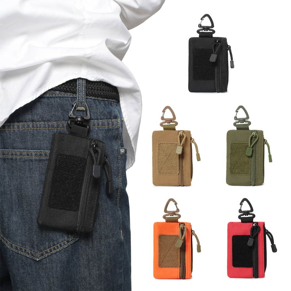 Hunting And Outdoor Shows - Nuovo Mini Portachiavi Multifunzionale, Marsupio Monocolore,